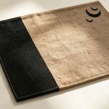 1/4/6/8pcs French-Style Rustic Vintage Placemats, Natural Material Rectangular Table Mats, Suitable For Dining Room, Living Room Table Decor, Holiday Gatherings, Party Decorations, Wedding Banquets, Home Decor, All-Season Use - Brown - View 4