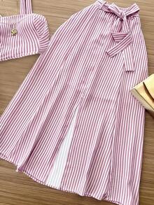 Women Two-Piece Outfits - Rusty Rose - View 3