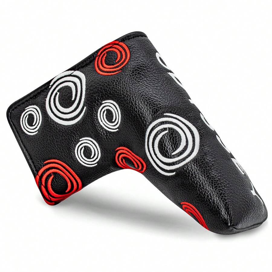 1PC Swirl Pattern Embroidered Golf Blade Putter Headcover, Golf Putter Club Protector - Multicolor - View 1