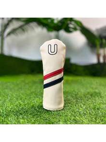 1 Buah Sarung Kepala Stik Golf Motif Garis Retro untuk Driver, Fairway, dan Hybrid, Set Pelindung Stik Golf dengan Bordir Nomor - MultiWarna - View 7