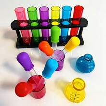 Juego de tazas medidoras mini - Herramienta de aprendizaje de percepción de color, kit de experimentos científicos DIY, kit de experimentos de ciencia de percepción de color - Educativo, adecuado para experimentos simulados y ayudas de enseñanza en el aula de ciencias (accesorios enviados al azar) - sistema de tazas medidoras - Ver 2