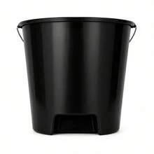 Balde Plástico 10 Litros Alça Metal Galvanizada Reforçado Multiuso Limpeza Faxina Jardinagem - Multicolorido - Visão 2