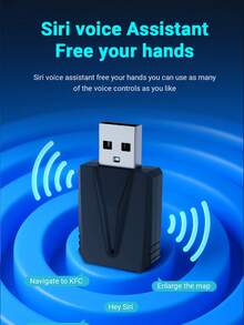XUDA 2026 New 2-In-1 Wireless Car Smart Box, CarPlay & Android Auto Mini Adapter, Carplay Converter, Fast Auto Connection, No Delay, Compact & Elegant Smart Box, Wired To Wireless, Fashionable & Portable, With USB/USB-C Ports - A - View 7