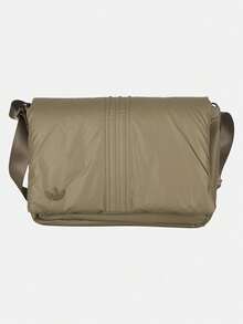 Adidas Originals Tas Selempang Empuk Unisex ORIGINALS MATERIAL MIX, Tas Selempang Olahraga Portabel Empuk, Tas Bahu Kapasitas Besar 34cm*24cm*10cm KW1275 - Khaki - View 2