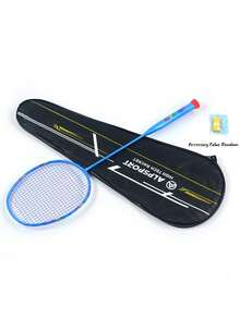 BBQ 1 st badmintonracket i full kolfiber med gratis väska, 8U G5, upp till 30 lbs, professionell racket för träning och tävling, försträngd, ultralätt känsla, för män och kvinnor - Multifärgad - Visa 15