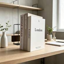 2/3pcs Fashion Decorative Books, Modern Minimalist Foldable Fake Books, Soft Decor Sample Room Hotel Model, Suitable For Cafe, Hotel, Study Room Decoration - Decor Book - View 8