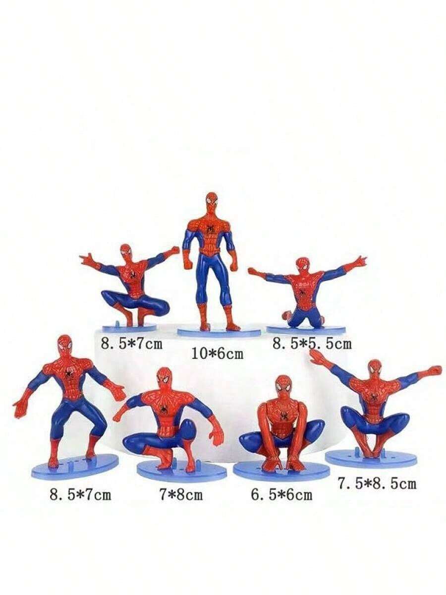 7pcs Mini Figurines Decor Dolls Cake Decoration Party Decoration Dolls - Multicolor - View 1