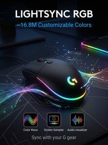 Logitech Mouse Gaming Berkabel G102, Desain Mekanik Ringan, Efek Pencahayaan RGB, Portabel, Desain Klasik, Genggaman Nyaman, Cocok untuk Tangan Ukuran Kecil hingga Sedang - View 2