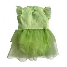 Disney Princess Tutu Printed Baby Bodysuit - Lime Green - View 4