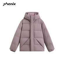 Phenix 2025FW 冬季女款加厚 90% 鵝絨羽絨外套 700FP 防潑水 - 紫紅色 - 查看 4