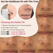 DAILI 1pc Seamless Hoop Nose Ring 316L Stainless Steel Septum Clicker Ring Snail Ear Piercing Jewelry Cartilage Ring Hypoallergenic - 1 Seamless Ring - View 4