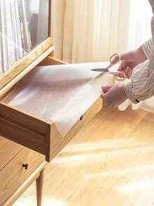 1 Roll Cabinet Liner, Suitable For Cabinets, Drawers, Refrigerators, Easy To Clean, Waterproof, Oil-Proof, Moisture-Proof, Dust-Proof; Can Be Used As Kitchen Countertop Mat, Furniture Cabinet Drawer Storage Liner, Home Decor Mat, Party And Christmas Storage Protection Mat - Multicolor - View 4