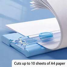 Dual-Direction A4 Paper Cutter, Small Manual Paper Trimmer, Multifunctional Office Paper Cutter, Portable Desktop Paper Cutter With Ruler, Random Style - A4 Paper Cutter - View 3