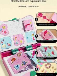 1 Set Children's Magic Book Toy, Girls Surprise Unboxing Happy Treasure Box, Diary Notebook Birthday Gift - Multicolor - View 6