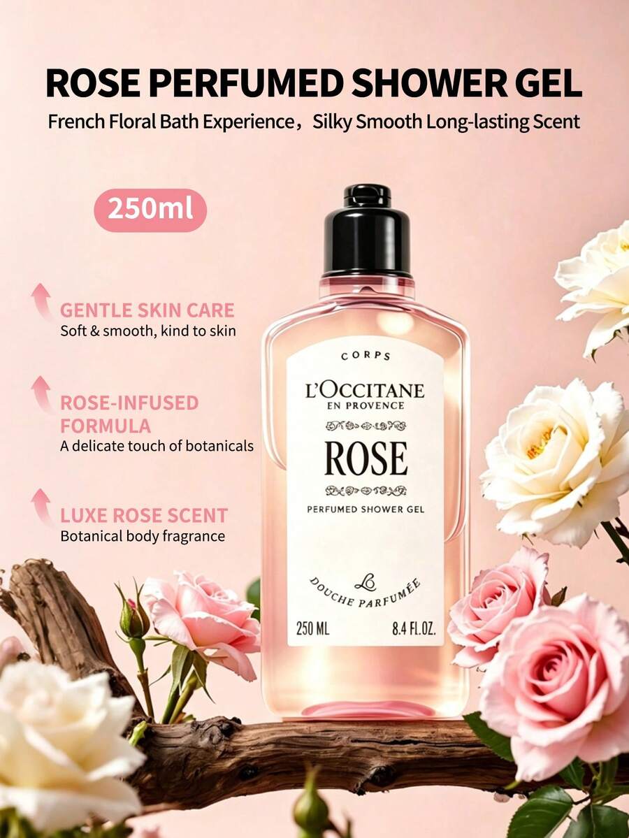 L'Occitane 玫瑰香氛沐浴露 250ml-8.4 FL.0Z. - Rose Perfumed Shower Gel-250ml-8.4 FL.0Z. - 查看 1