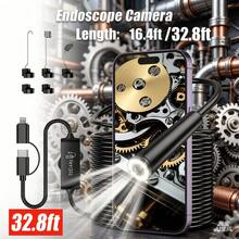 Endoscope Inspection Camera,Borescope Camera, 5m/10m Semi-Rigid Snake Endoscope For Car Engine Drain Pipe Air Conditioner Mechanical Internal Inspection - ±0.1 pH - View 10