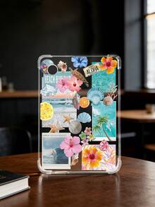 1pc Summer Ocean Element Pattern Transparent Anti-Drop Full Coverage Soft Silicone Protective Case Compatible With Kindle 11th Gen 2022/Kindle Paperwhite 12th Gen 2024/Kindle Colorsoft Signature Edition, Clara Colour/Bw/2E - Multicolor - View 14