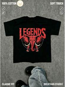 Men T-Shirts - 黑 - 查看 1