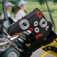 1PC Swirl Pattern Embroidered Golf Blade Putter Headcover, Golf Putter Club Protector - Multicolor - View 4