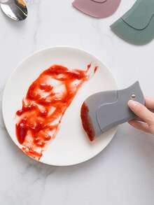 Oil Scraper, Penguin Design Soft Silicone Kitchen Tool, For Removing Oil Stains And Baking Use - Multicolor - View 4