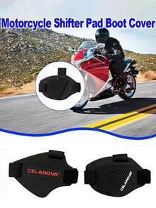 Motorcycle Shoe Protector, Rubber Gear Shifter Boot Cover Pad | Gear Shift Protection Clutch Side Pad Fits Most Boots Non-Slip Rubber Unisex Home Rider Accessory - Protective Case - View 4
