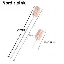 Extendable Car Wash Brush, Soft Microfiber Material, Pink, Multi-Purpose Interior & Exterior Cleaning Brush - A - View 6