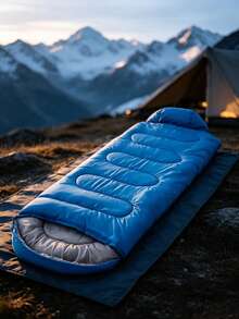 Adult Outdoor Camping Sleeping Bag – Thickened, Warm, Foldable, And Portable Envelope-Style Bag; Suitable For Wilderness Hiking, Indoor Naps, And Cold Protection - Multicolor - View 4
