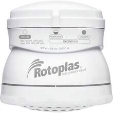 Regadera eléctrica, Rotoplas, EcoDucha, Regadera de Baño Eléctrica de Bajo Consumo, con Doble Cámara de Calefacción, Potencia: 5000 Watts, 127 V ~ 60 Hz, Color: Blanco. - Rotoplas Regadera eléctrica - Ver 2