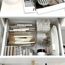 Transparent Stackable Stationery Storage Box, Large Capacity Desktop Organizer, Multi-Functional Storage Box, Suitable For Storing Cosmetics, Stationery, Sticky Notes, Documents And Other Miscellaneous Items. Suitable For Home, School, Office. - Transparent - View 11