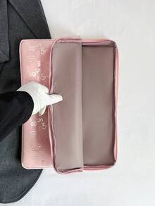 筆電保護套 純色極簡奢華 多尺寸筆電平板收納包 11吋/13吋/15吋電腦包 豹紋天鵝絨休閒中性平板保護套 內層套 小包 文件袋 筆電攜帶包 相容 iPad Air 4 5 Pro 防震保護包 - 粉色 - 查看 8