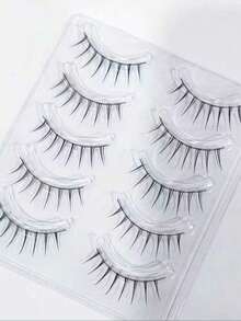 Girl Group Eyelash Fairy Korean Style Single Piece Full Strip False Eyelashes, Black Stem, Matching Eyeliner, Fine And Defined Strands, Clear Upper Lashes - Multicolor - View 11