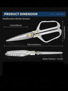 Heavy Duty Tailor Scissors, Sharp Stainless Steel Fabric Shears With Ergonomic Handle, Multi-Purpose Clothing Cutting Scissors, Professional Hand Cutting Shears For Fabric, Leather, Canvas, DIY Sewing, Home Tailoring Hand Tools - Multiple Colors - View 8