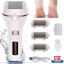 Electric Foot File Rechargeable Callus Hard Skin Remover Feet Pedicure 2 Speeds - View 1