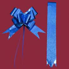 10pcs Multicolor Pull Bow Ribbon Pre-Made Floral Bow Ribbon For Gift Wrapping, Birthday Wedding Christmas Decoration, Easy DIY Bow Making Supplies - Latte Art - View 10