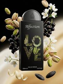 Affection - Lattafa - Eau de Parfum 100ml - Arabisches Parfüm / Unisex Arabisches Parfüm - Geschenk für Damen und Herren - Perfekt für Geburtstage, Weihnachten und Valentinstag - Mit Pistazie, Vanille, Jasmin und Tonkabohne - Süßer Duft, inspiriert von cremigen Desserts - Geblümt - Übersicht 1