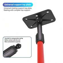 5/8" Bracket & 1/4" Adaptor Nut Telescopic Level Support Rod, 115–300cm Length Adjustable Extendable Pole – Heavy Duty Extension Bar For Laser Level Mounting, Surveying And Construction Site Use - A - View 4