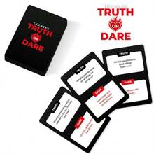 Kartu Permainan Truth Or Dare Bahasa Inggris Baru, Permainan Kartu yang Berani dan Seru untuk Menciptakan Suasana di Pesta Apa Pun, Sempurna untuk Kencan Malam, Ulang Tahun, Hari Valentine, dan Natal - Hitam - View 3