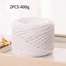 2pcs/400g Shiny Metallic Plain Crochet Yarn, Premium Knitting Craft Yarn, Multi-Color Durable Crochet Yarn, Suitable For Making Handbags, Hats, Home Decor, Sewing And Knitting Projects - 2-pack - View 20
