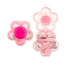 9pcs Kawaii Flower Shape Stationery Set With Portable Storage Case, Cute Mini School Supplies Kit For Students, Office And Daily Use - Sets - View 5