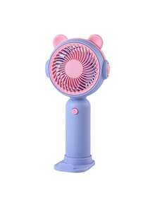AOYI 1 Peça Ventilador Portátil Mini Handheld Operado com Bateria AA com Base e 1 Configuração de Velocidade para Interior e Exterior, Estilo Simples - Cor gradiente - Visão 14
