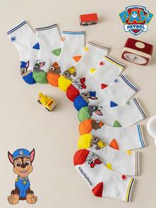 1/5/10 Pairs Paw Patrol Kids Socks Cute Puppy White Winter Mid-Calf Socks Fun Christmas Gift - Multicolor - View 12