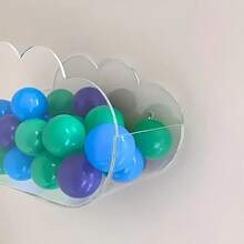Transparent Acrylic Cloud-Shaped Floating Wall Shelf - Cute Storage And Display Rack For Home Decor, Bedroom And Living Room - View 4