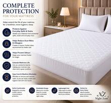 Microfiber Quilted Mattress Protector 30 Cm Deep Fitted Elasticated All Bed Size Mattress Cover - White - View 6