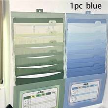 1 buah Tas Penyimpanan File Multi-Lapisan yang Dipasang di Dinding, Desain 6 Kompartemen, Hemat Ruang, Tas Dalam Warna Macaron Fresh, Pengkategorian File yang Mudah, Slot Label Terintegrasi untuk Penamaan Dokumen, Bahan Tahan Air dan Tahan Lama, Pemasangan Perekat Tanpa Pengeboran, Cocok untuk Kantor, Penyimpanan Kertas Ujian, Tagihan, Kontrak di Kelas, Pengorganisasian Dokumen Kertas yang Efisien, Direkomendasikan untuk Musim Kembali ke Sekolah - A - View 12