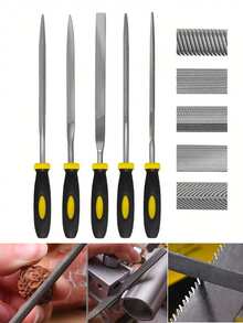 10pcs Diamond Mini Model Metal File Assortment, Fine Steel Files For Metal And Woodworking Polishing, Trimming And Repairing Tools - File - View 8