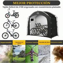 Storage Sheds - Cabin for 2-3 Bicycles, Black - View 5