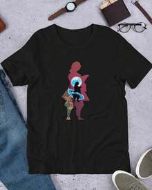 Anime Streetwear Inspired Graphic T-Shirt Oberteile Sommer Pullover Kleidung Oberteile Damen Tops Damen Streetwear Y2k Herbst Mode Damen - Schwarz - Übersicht 1