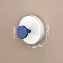 1pc Dopamine Suction Cup Hook, No-Drill Wall-Mounted Heavy Duty Hook, Tool-Free Installation, Vacuum Locking Grip, Ready To Use, Stable Load-Bearing, Bright Multi-Color Options, Home Decor Accent, Cute And Practical Home Essential - View 2