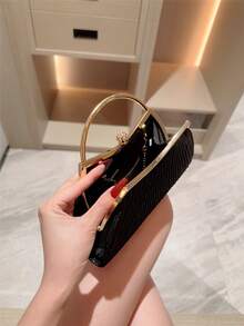 Fashionable Evening Clutch Bag For Formal Dress - Black - View 6