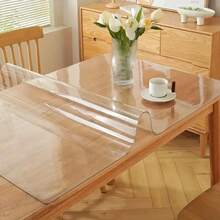 1.0mmTransparent Surface Decorative Mat Protector For Cupboard Workbench Desk Dining-Table TV-Stand Dresser Bar Counter - Transparent - View 4